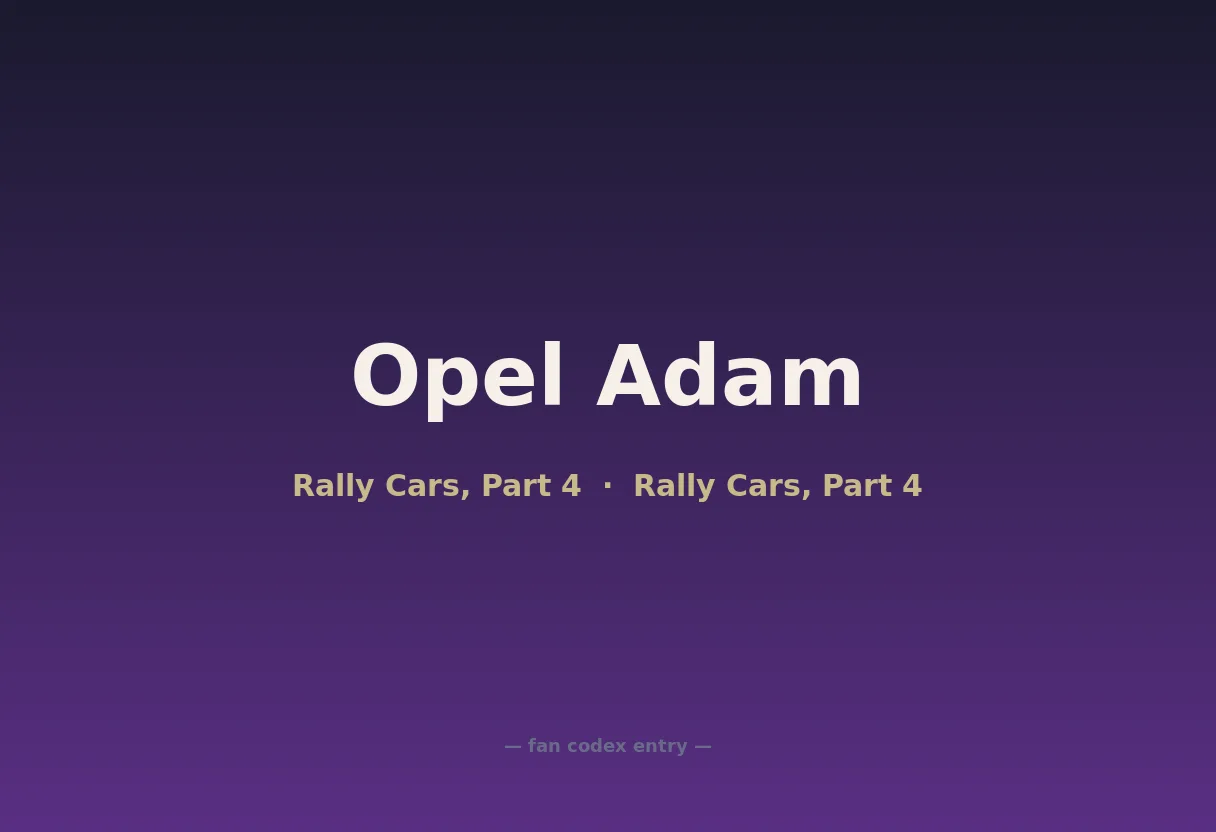 Opel Adam