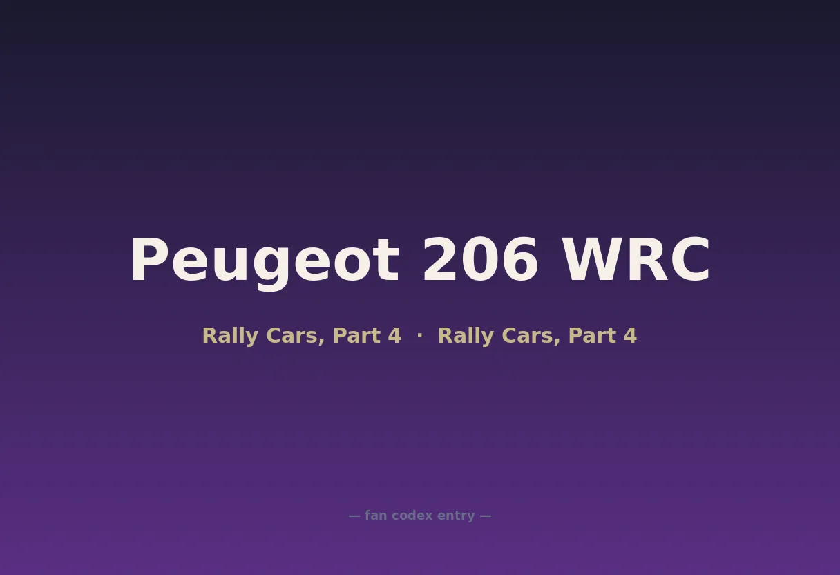 Peugeot 206 WRC