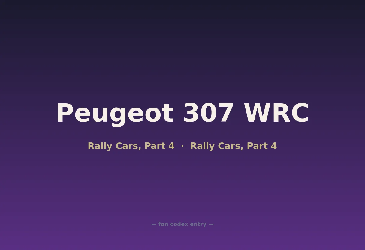 Peugeot 307 WRC