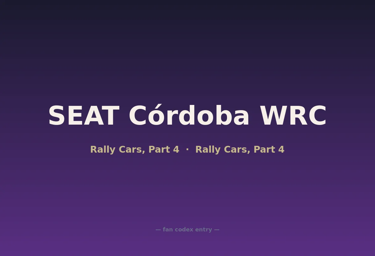 SEAT Córdoba WRC
