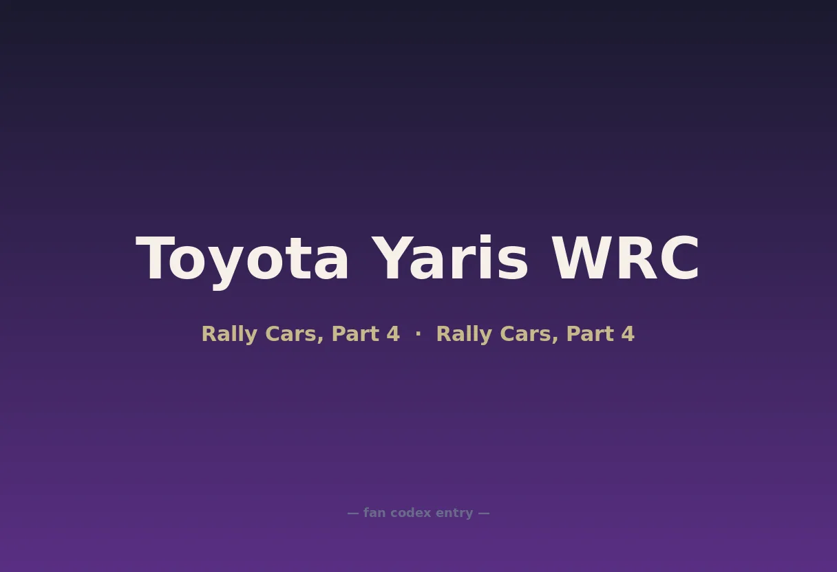 Toyota Yaris WRC