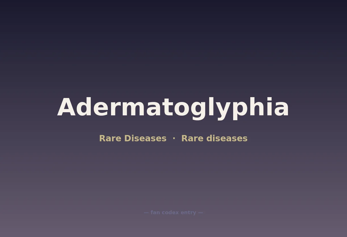 Adermatoglyphia