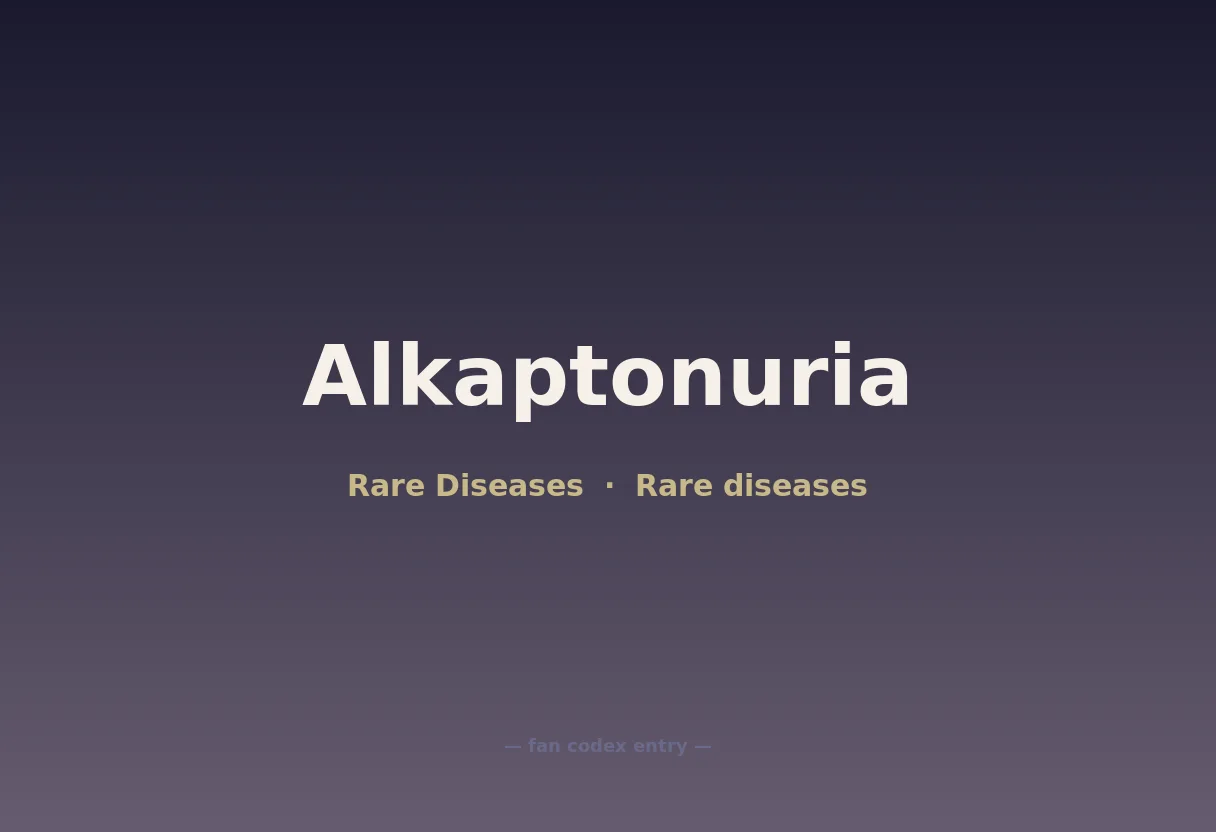 Alkaptonuria