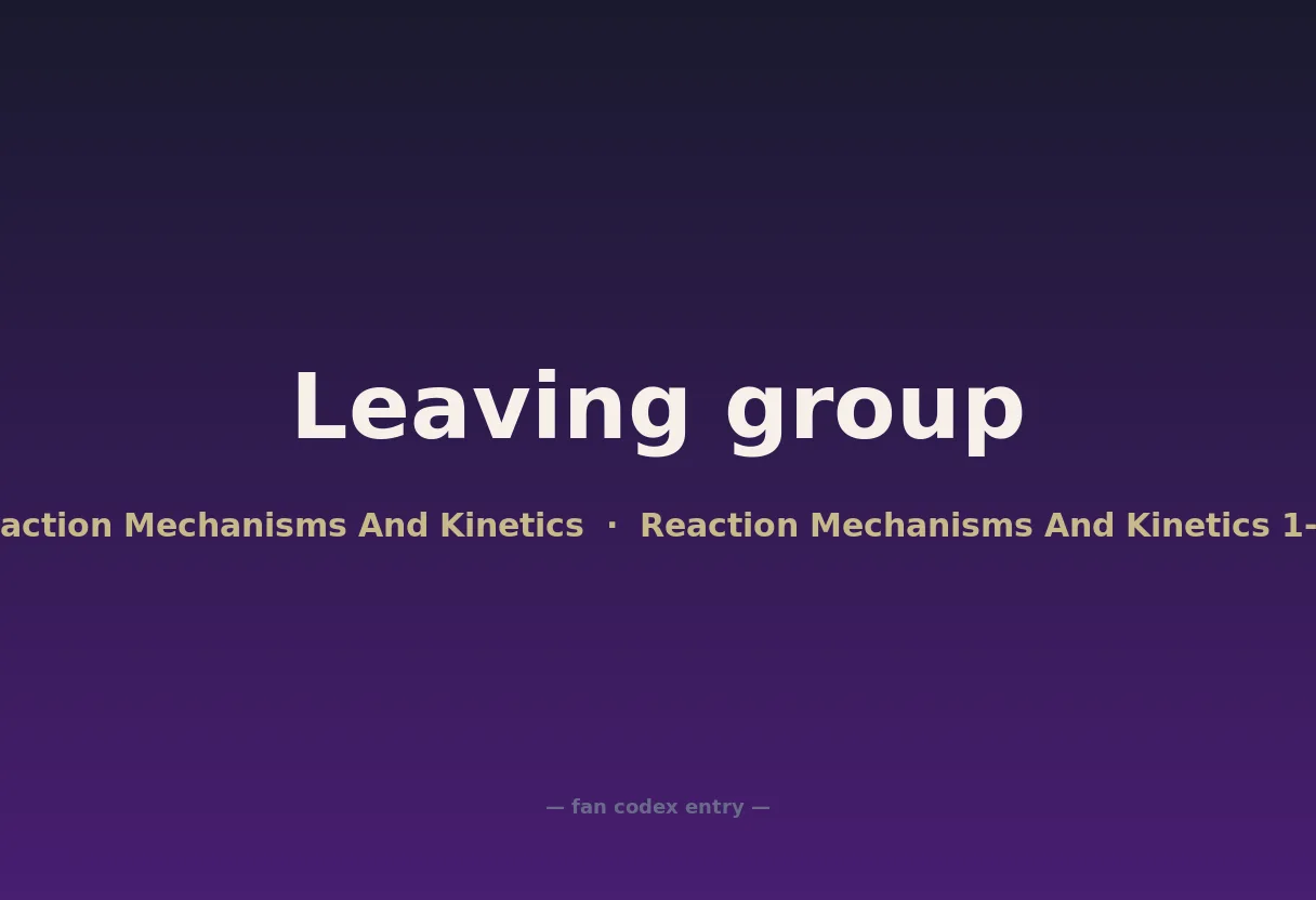 Leaving group