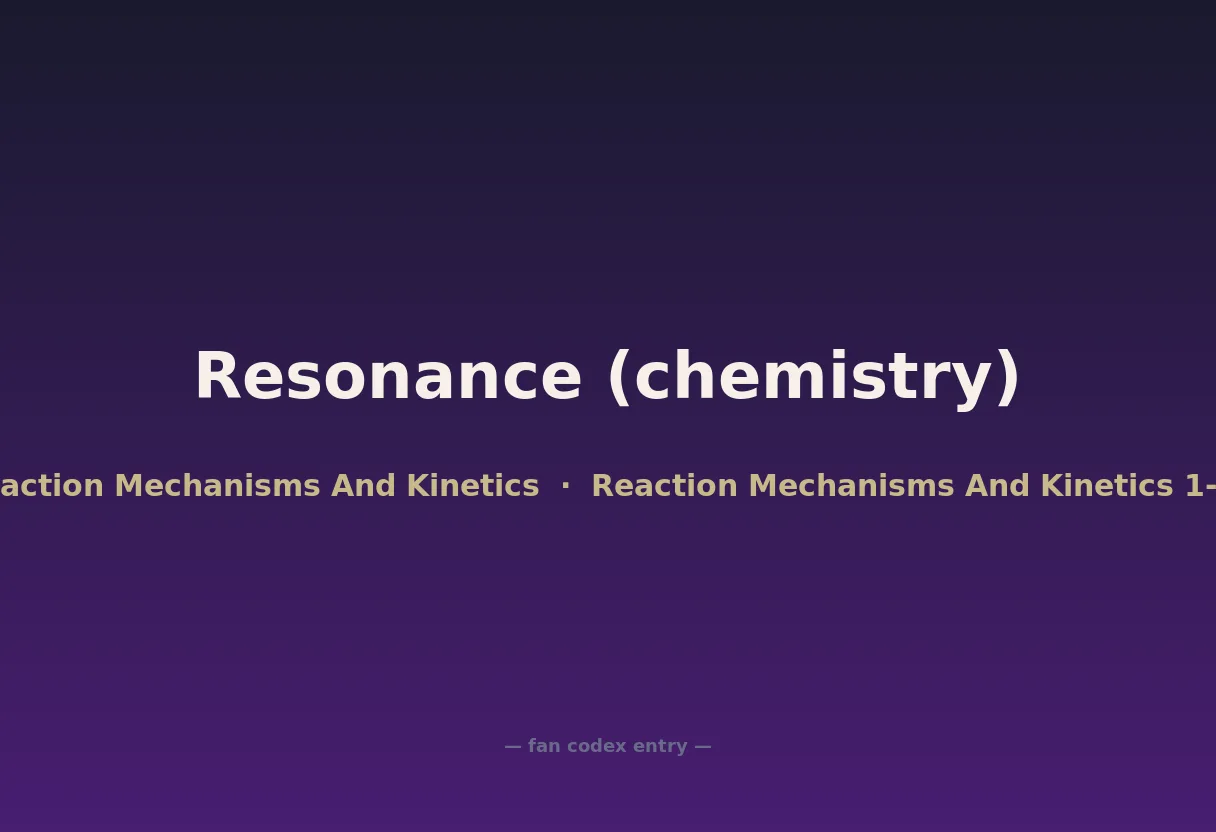 Resonance (chemistry)