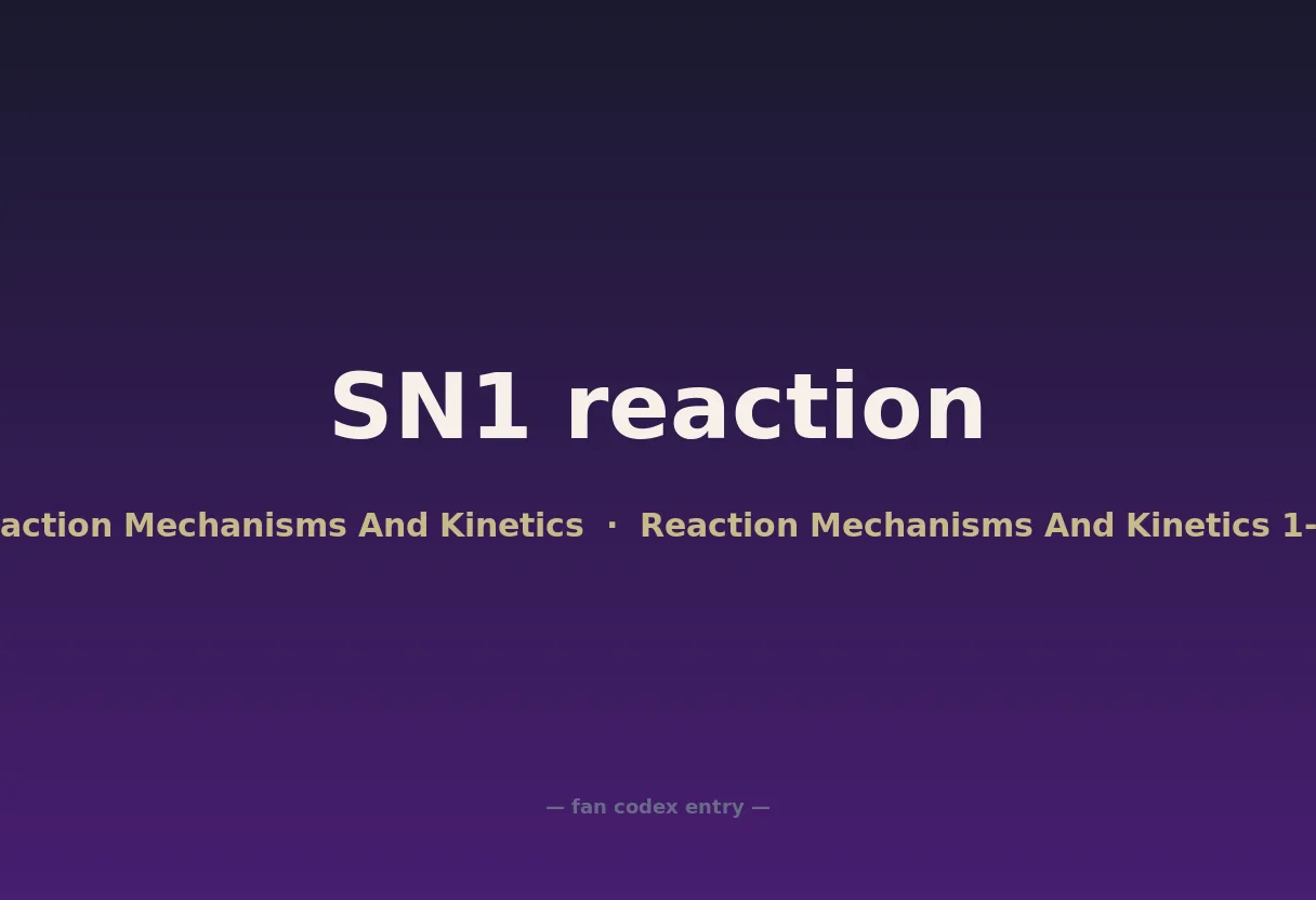 SN1 reaction