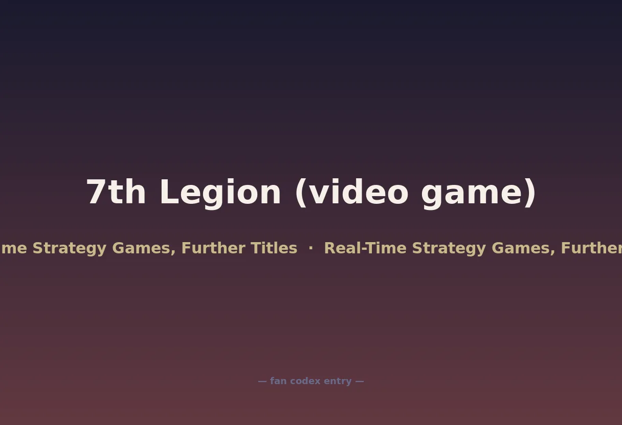 7th Legion (video game)