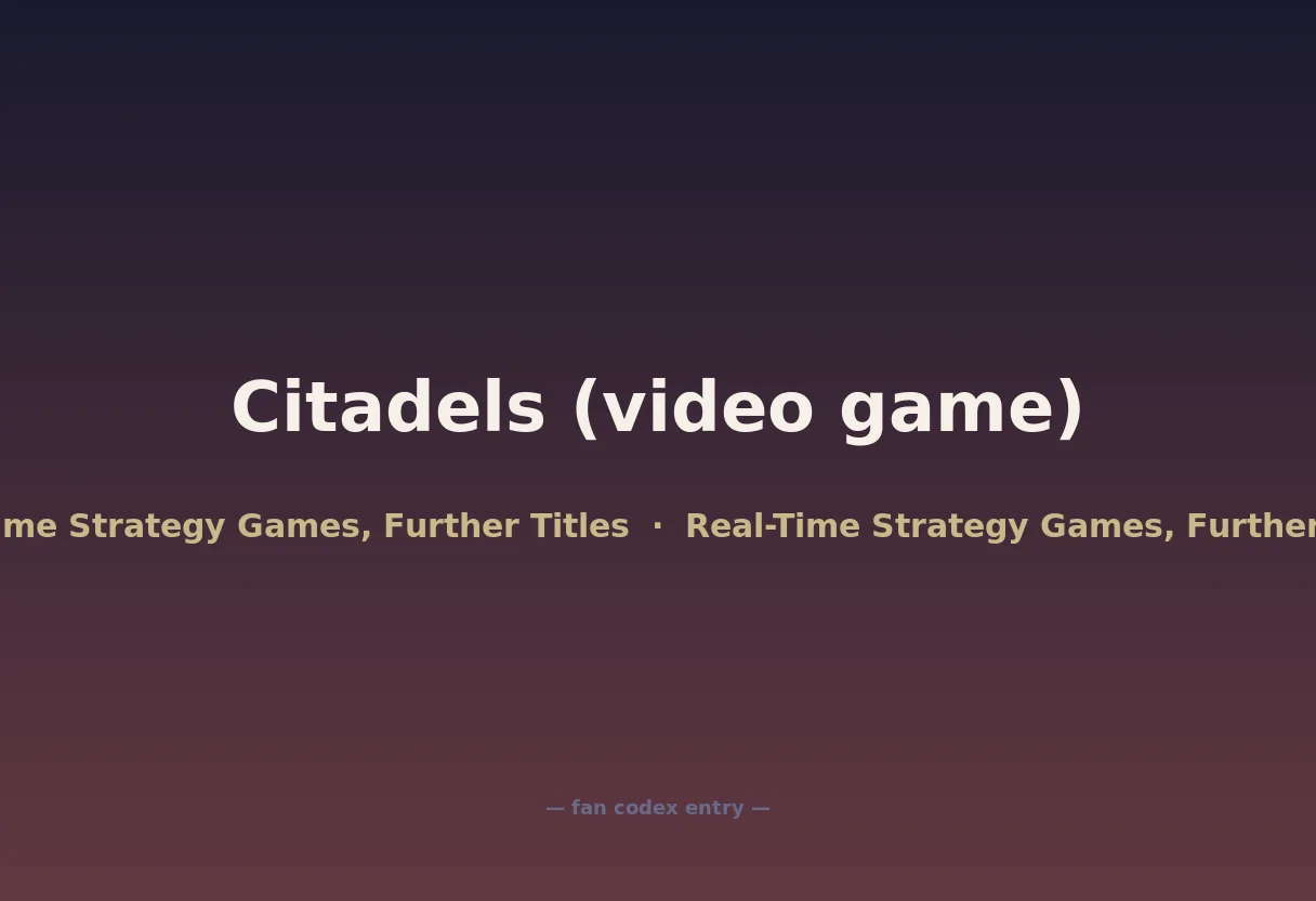 Citadels (video game)