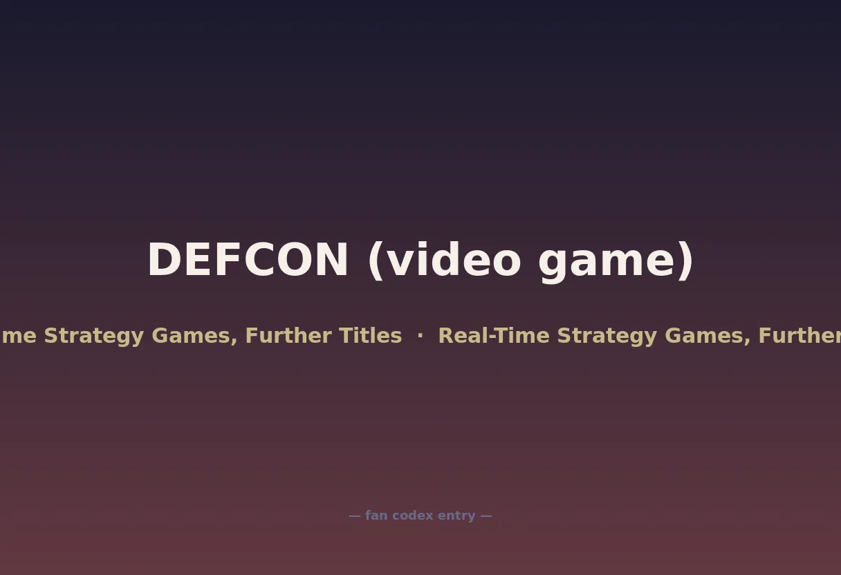 DEFCON (video game)