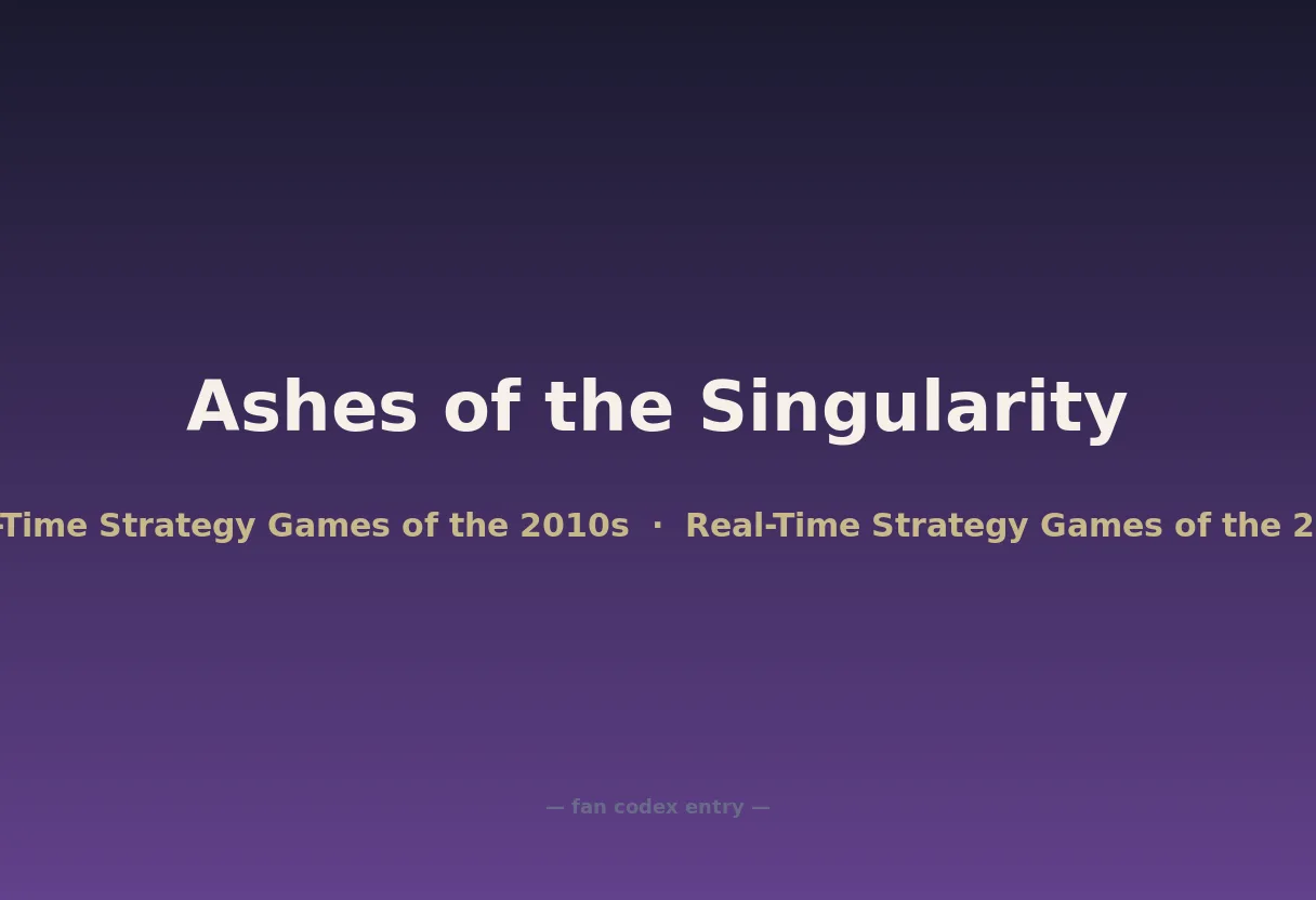 Ashes of the Singularity