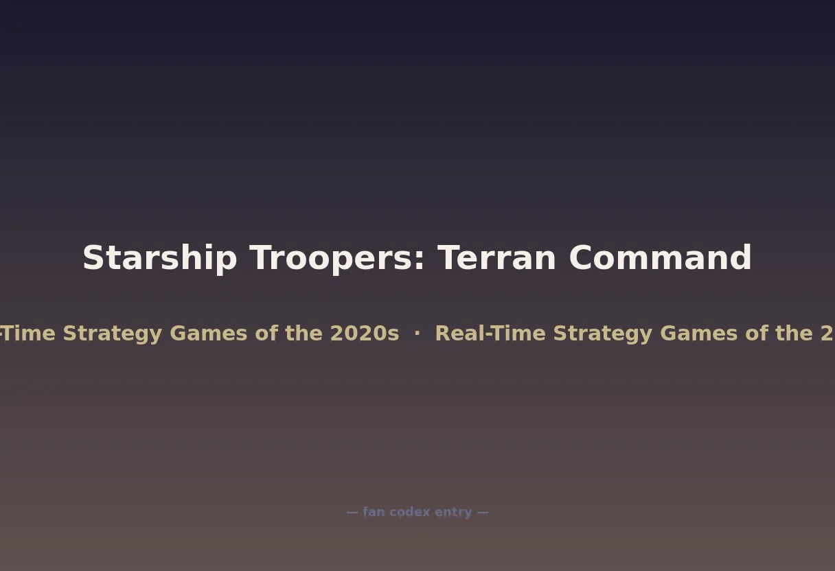 Starship Troopers: Terran Command