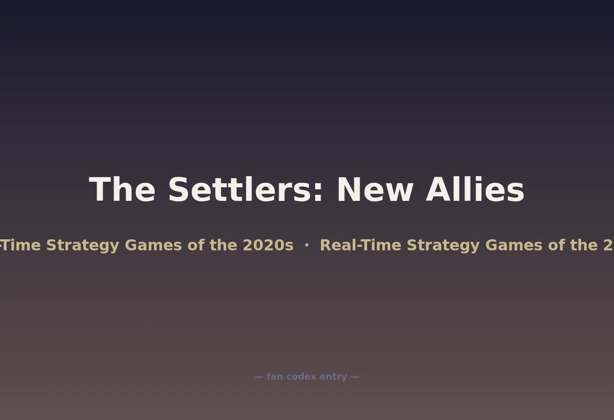 The Settlers: New Allies