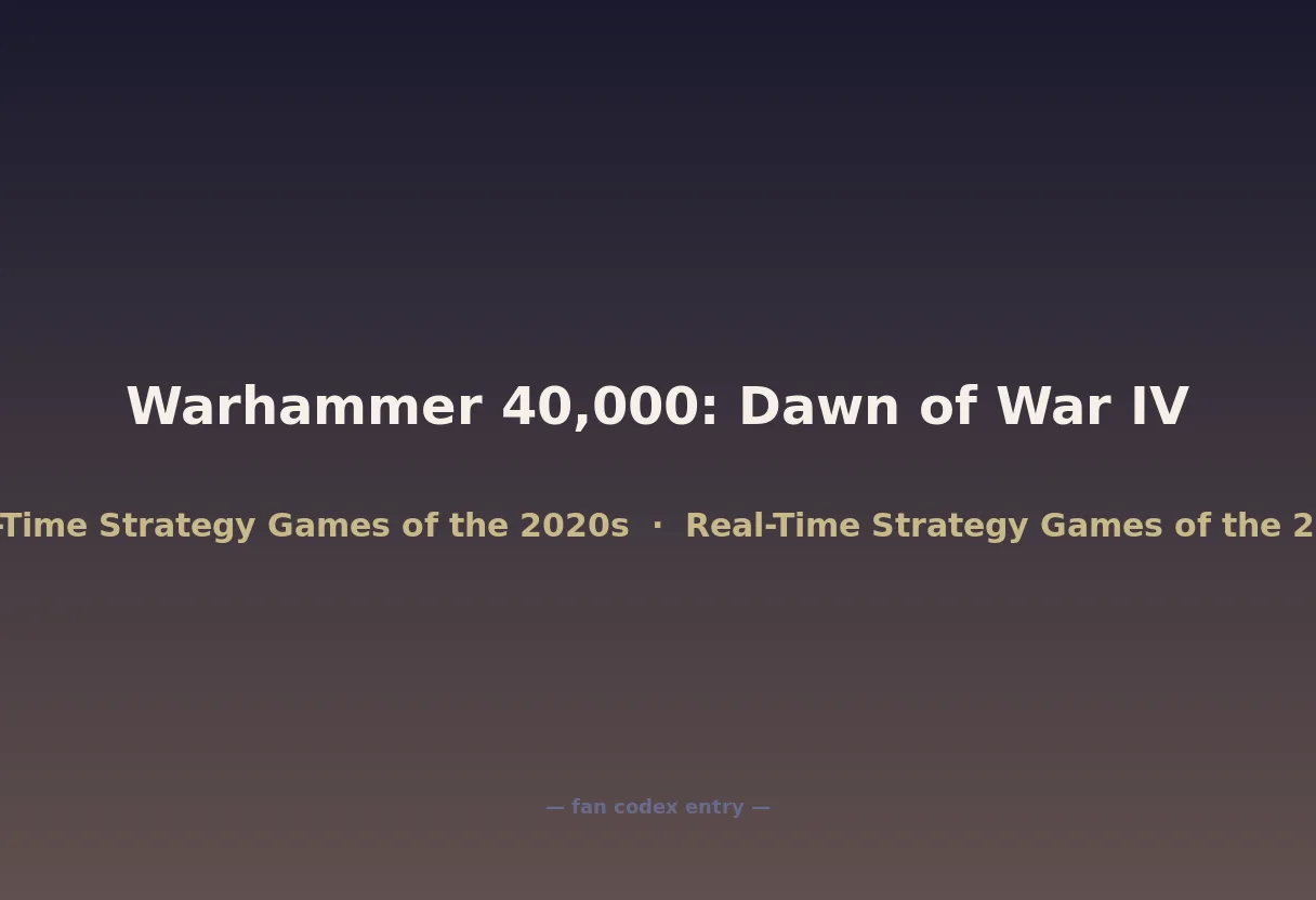 Warhammer 40,000: Dawn of War IV