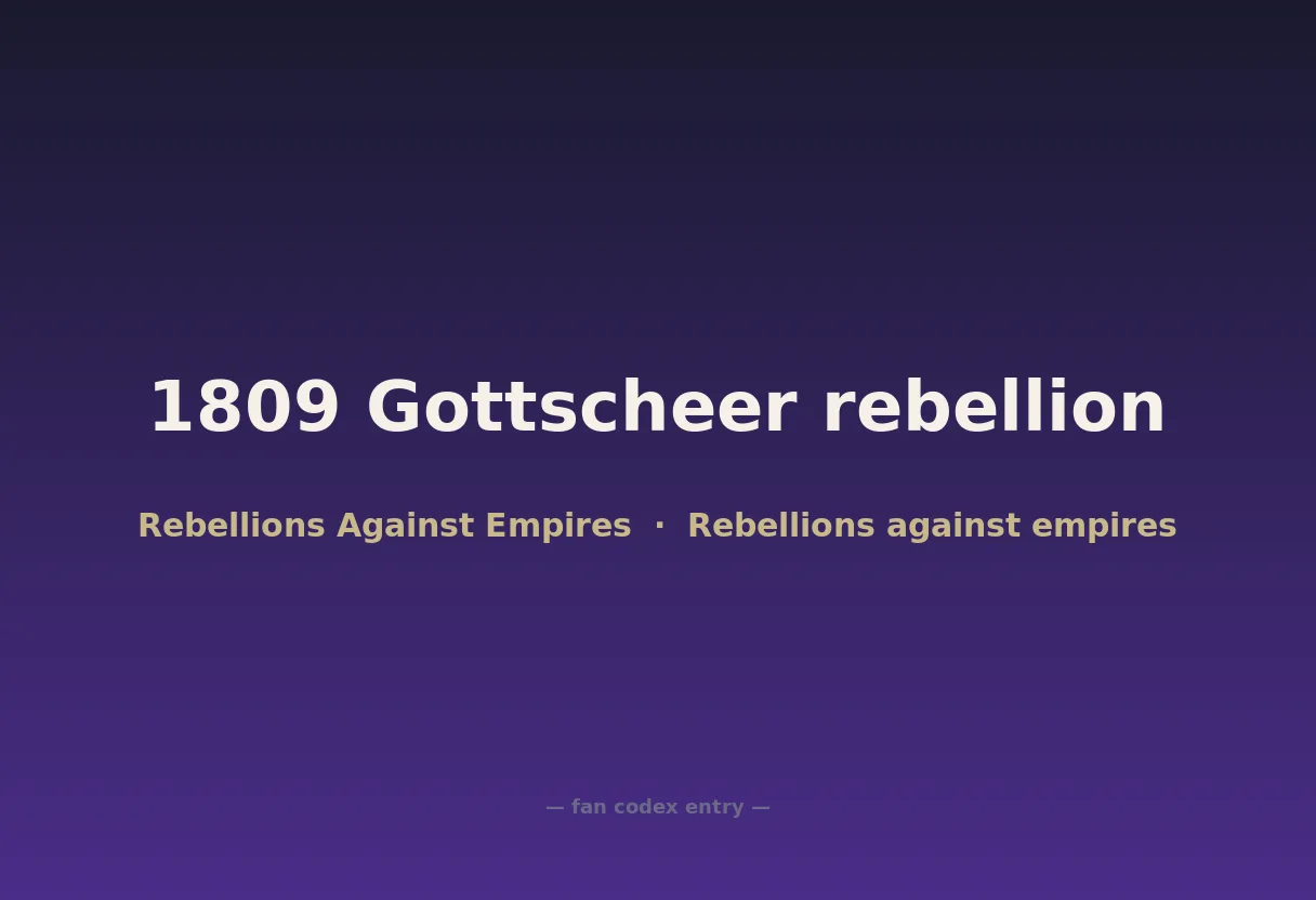 1809 Gottscheer rebellion