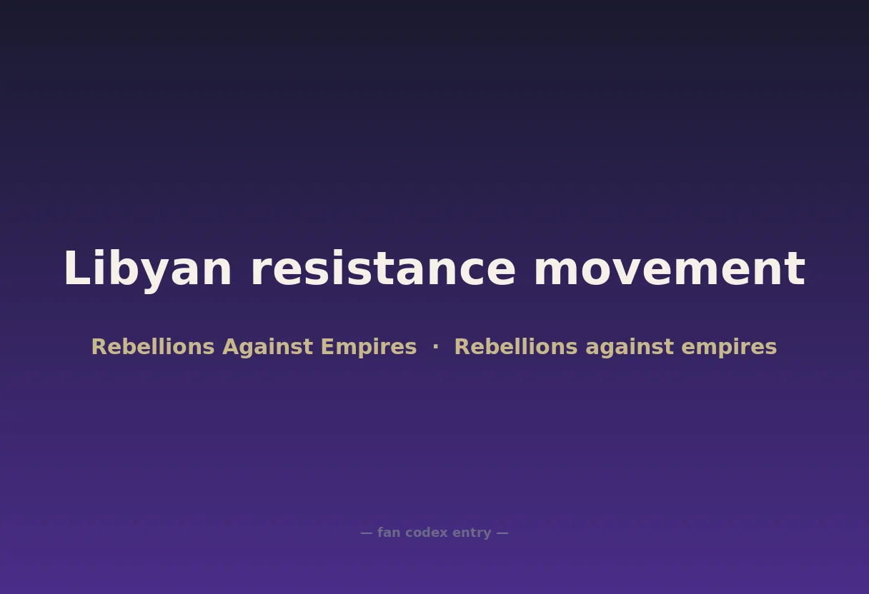 Libyan resistance movement
