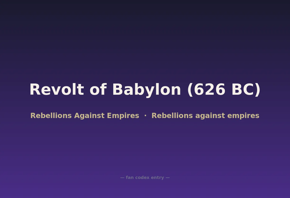 Revolt of Babylon (626 BC)