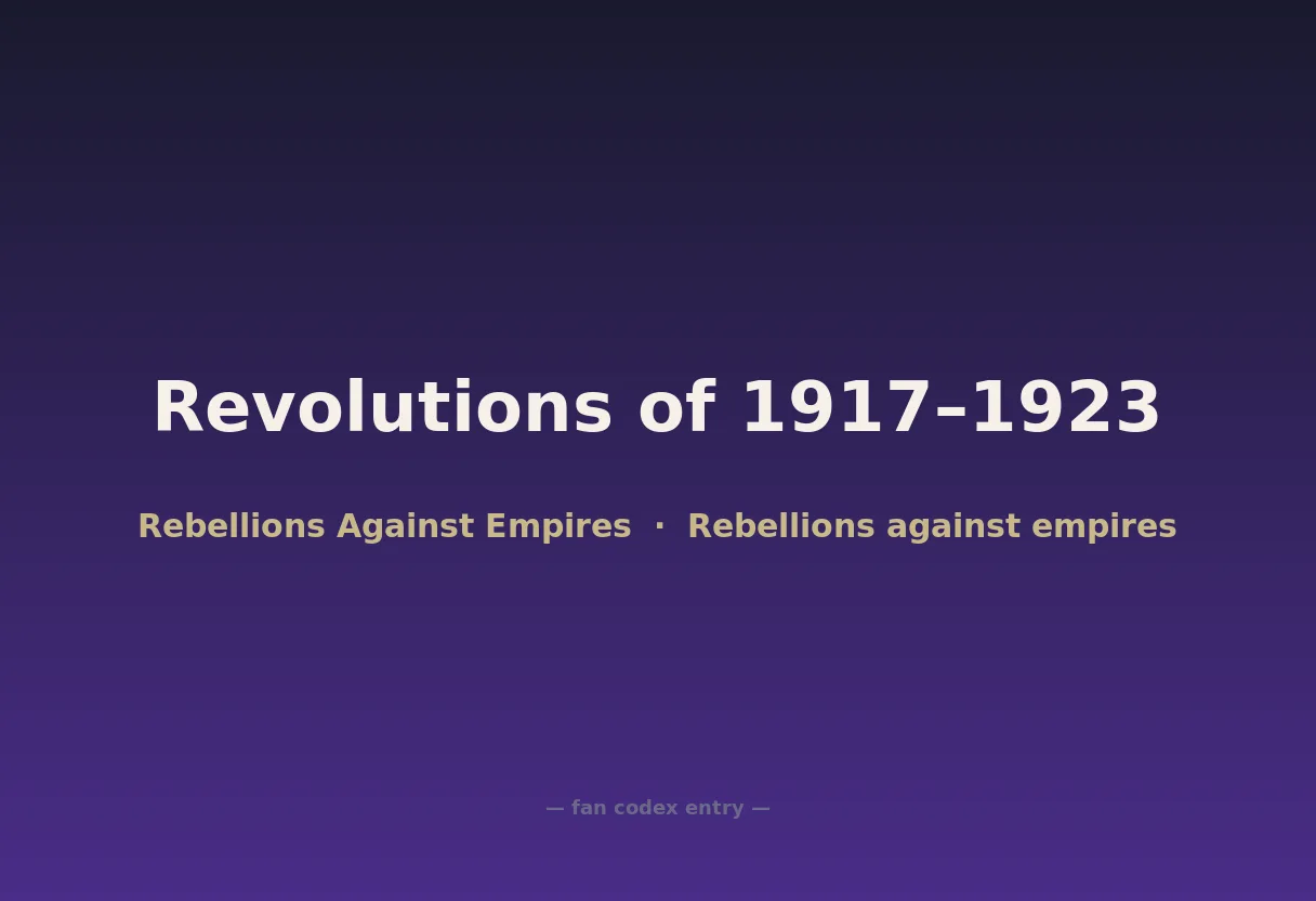 Revolutions of 1917–1923