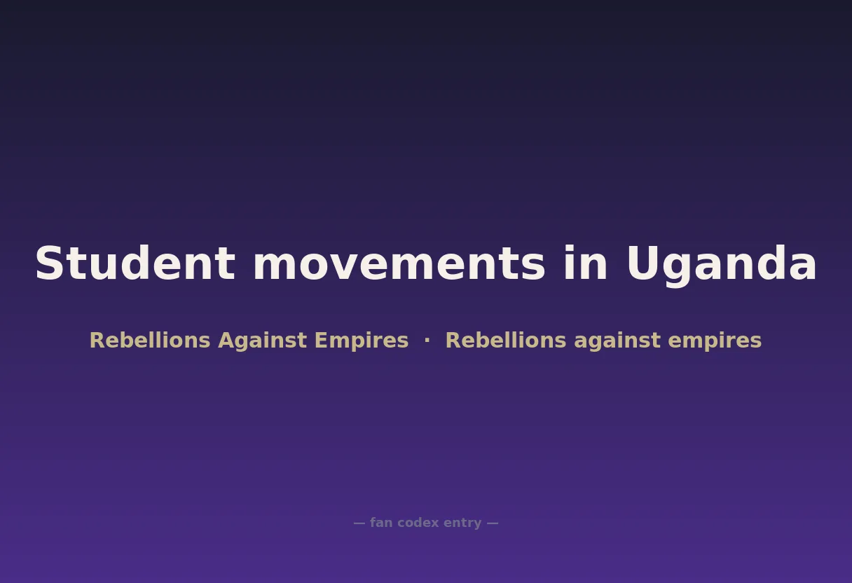 Student movements in Uganda