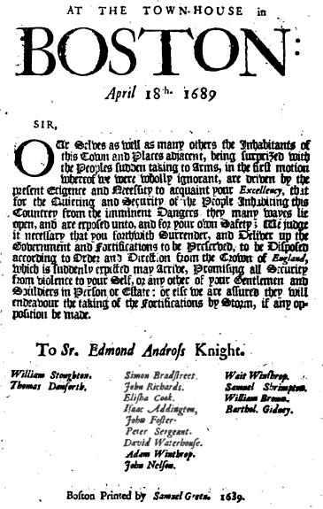 1689 Boston revolt