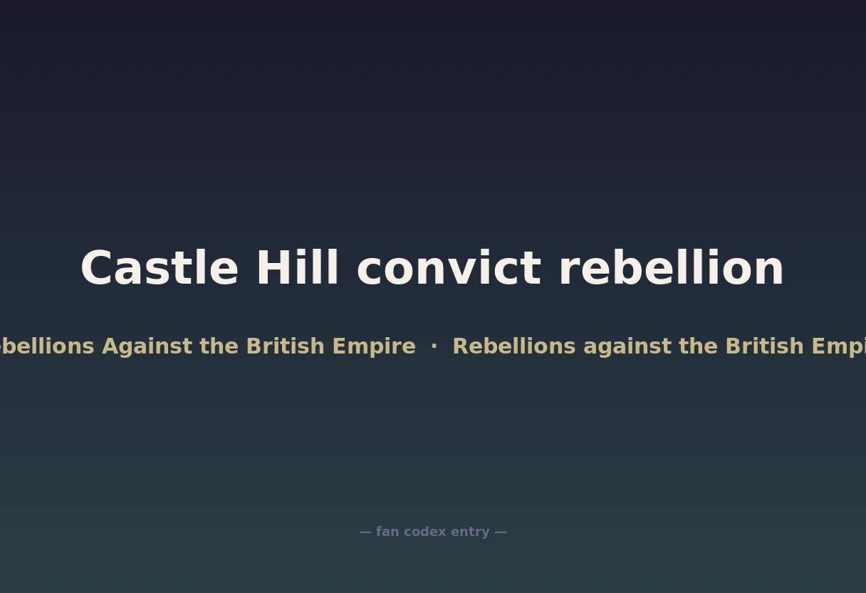 Castle Hill convict rebellion