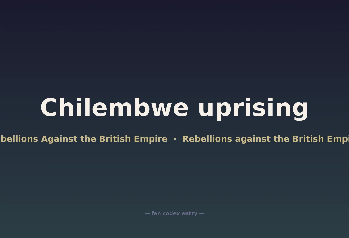 Chilembwe uprising