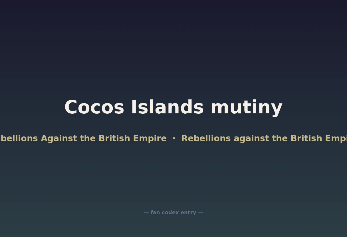 Cocos Islands mutiny