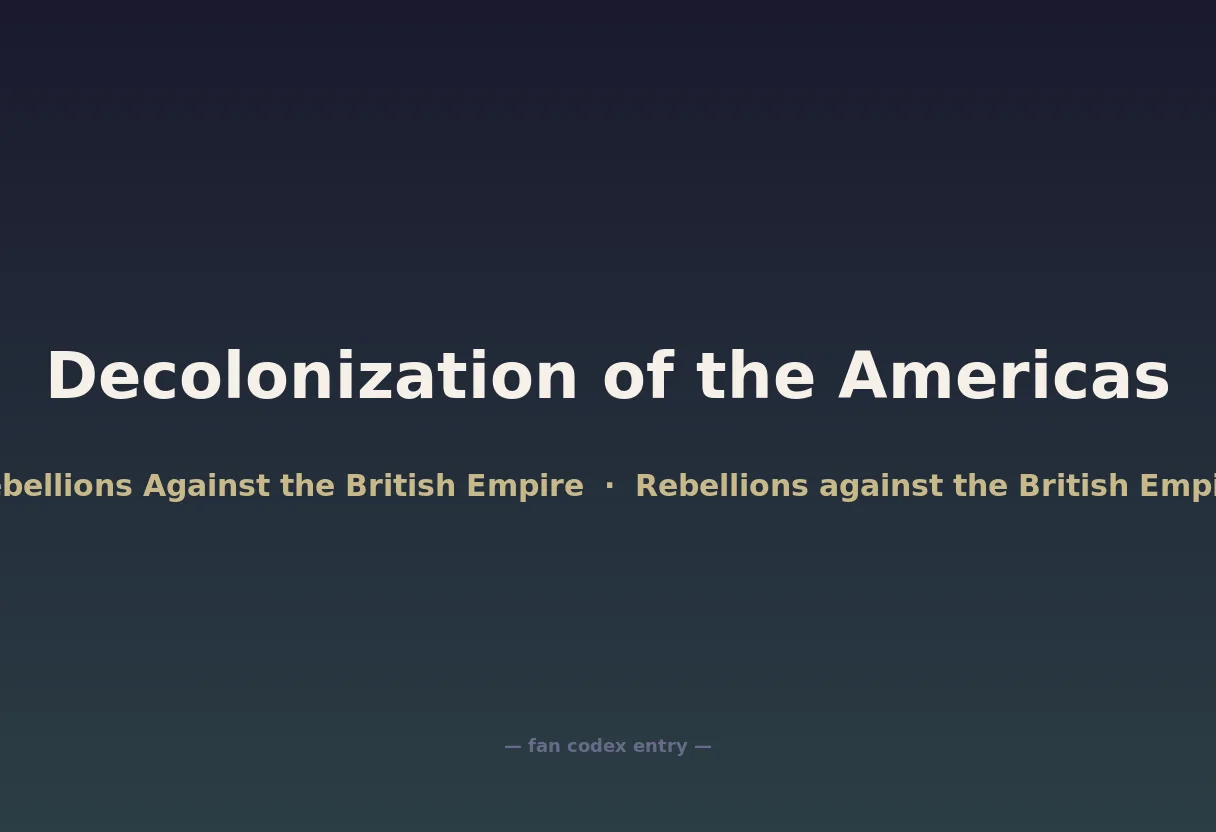 Decolonization of the Americas