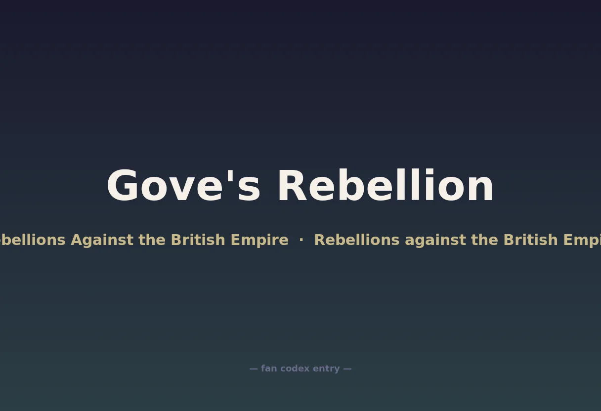 Gove's Rebellion