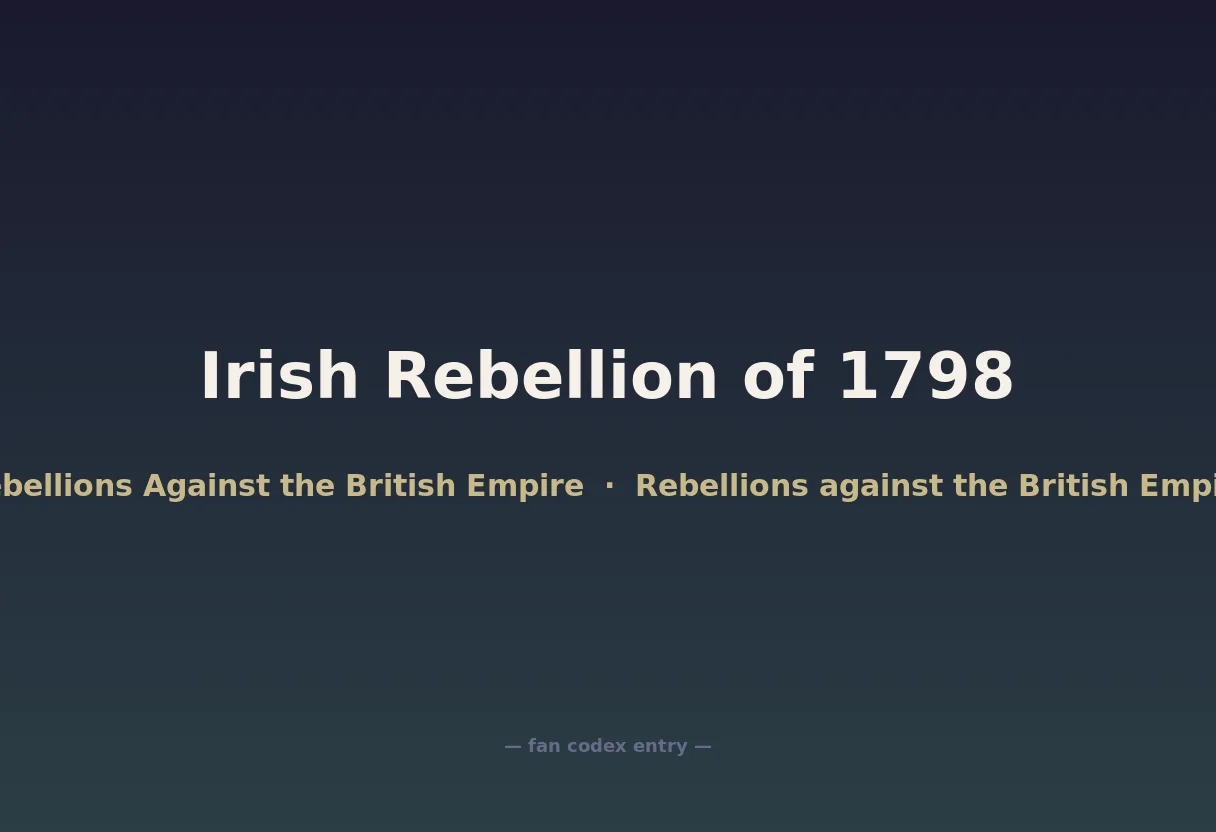 Irish Rebellion of 1798