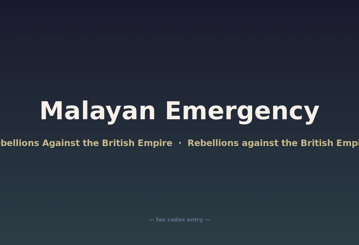 Malayan Emergency