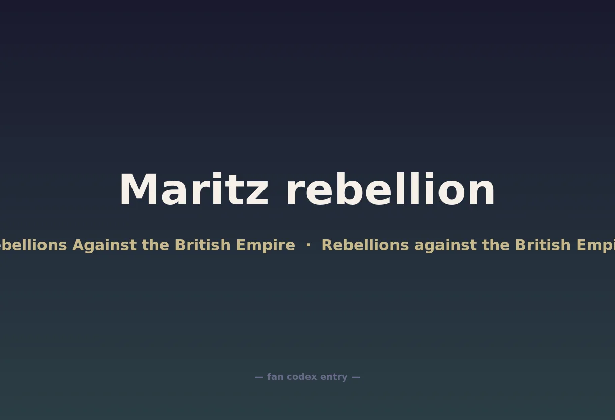 Maritz rebellion