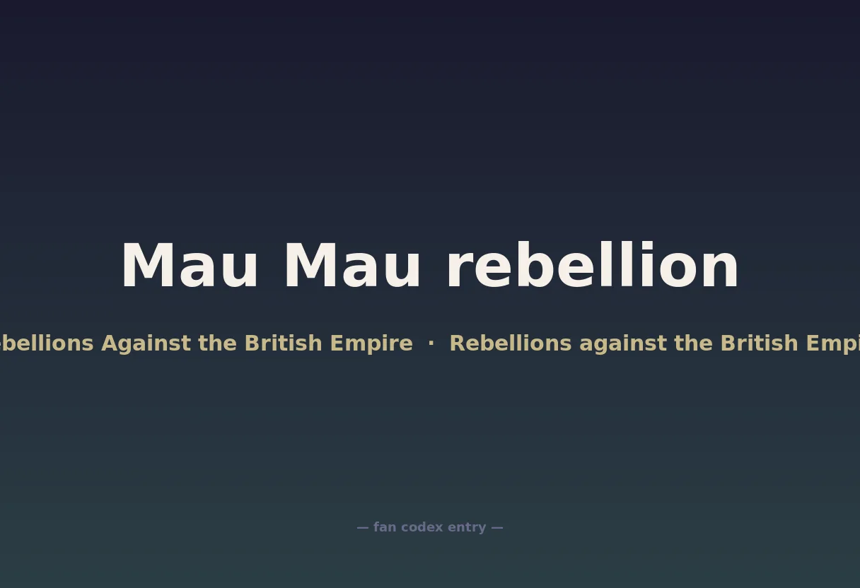 Mau Mau rebellion
