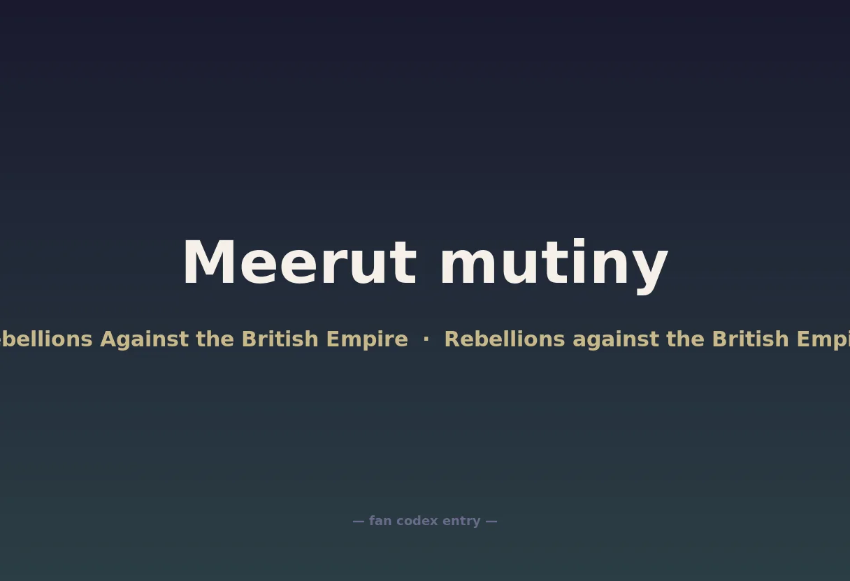 Meerut mutiny