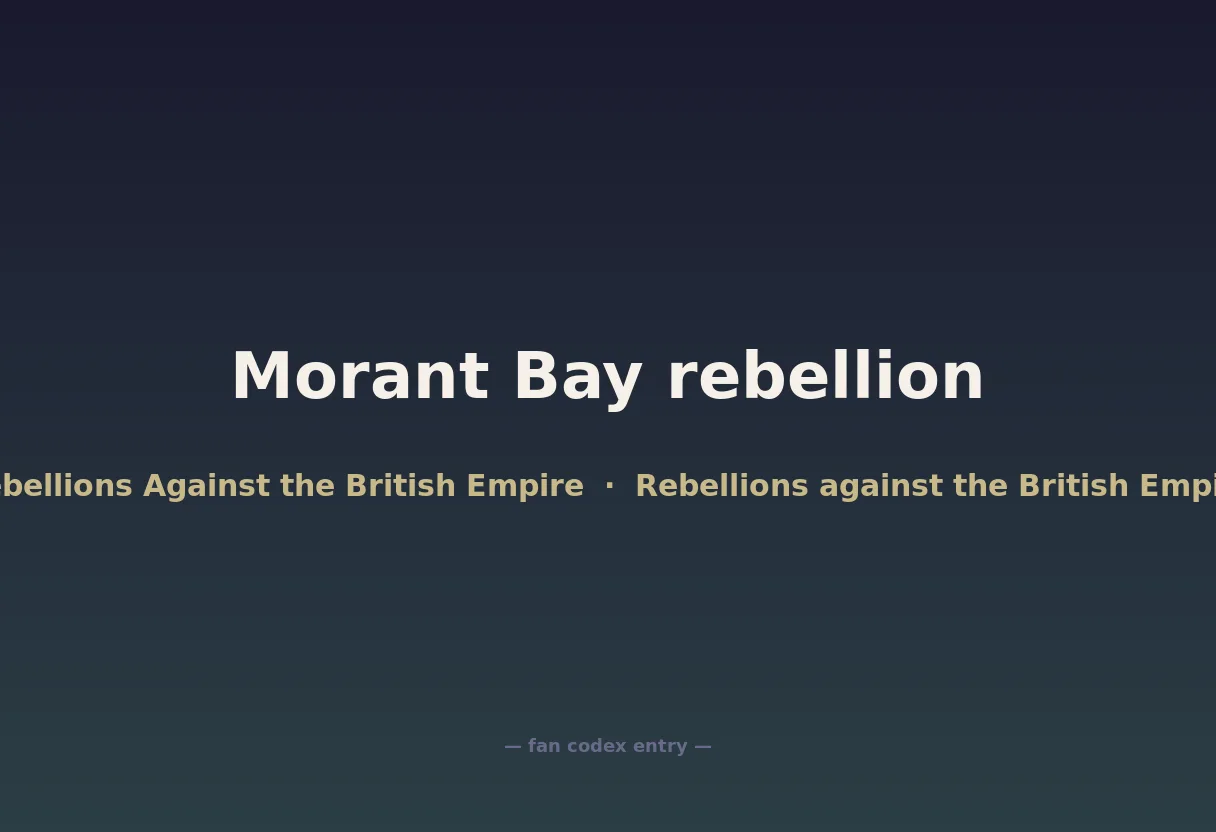 Morant Bay rebellion