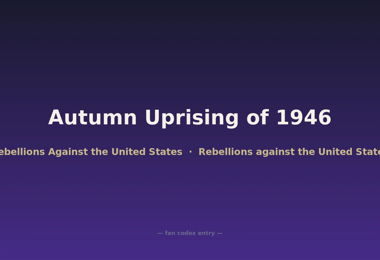 Autumn Uprising of 1946