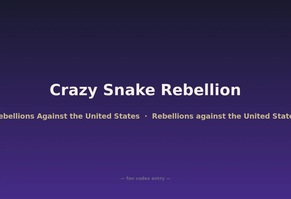 Crazy Snake Rebellion