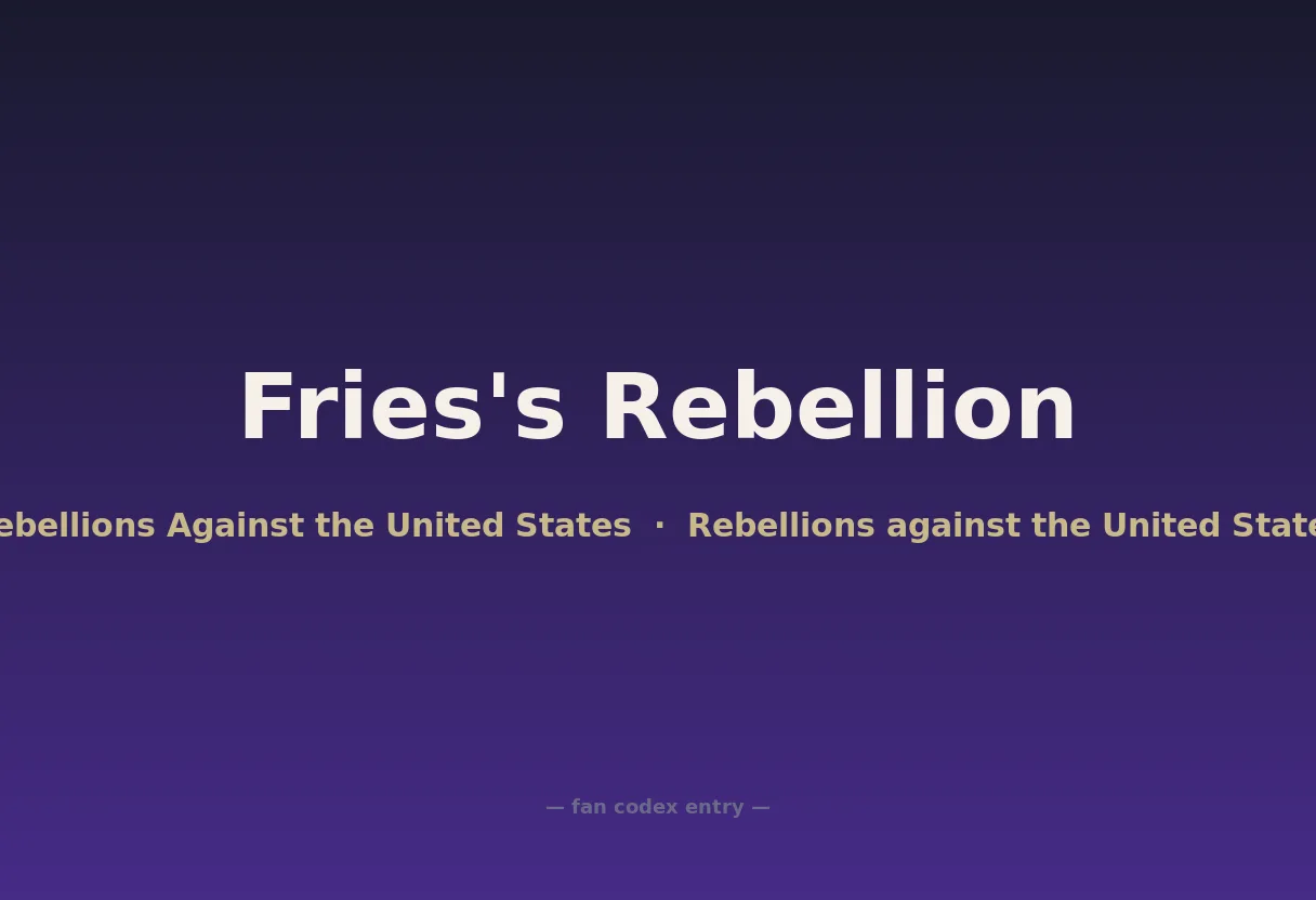 Fries's Rebellion