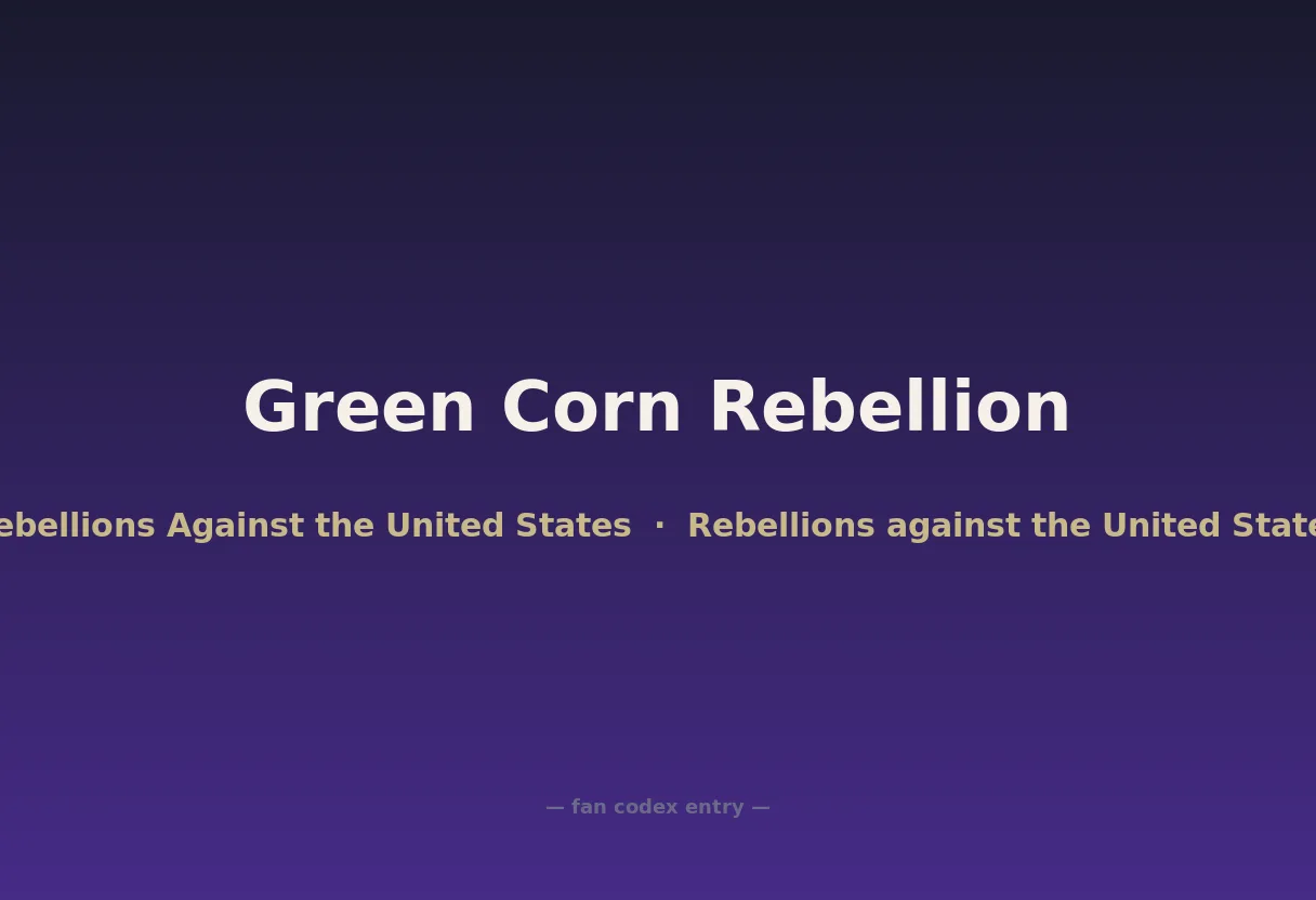 Green Corn Rebellion