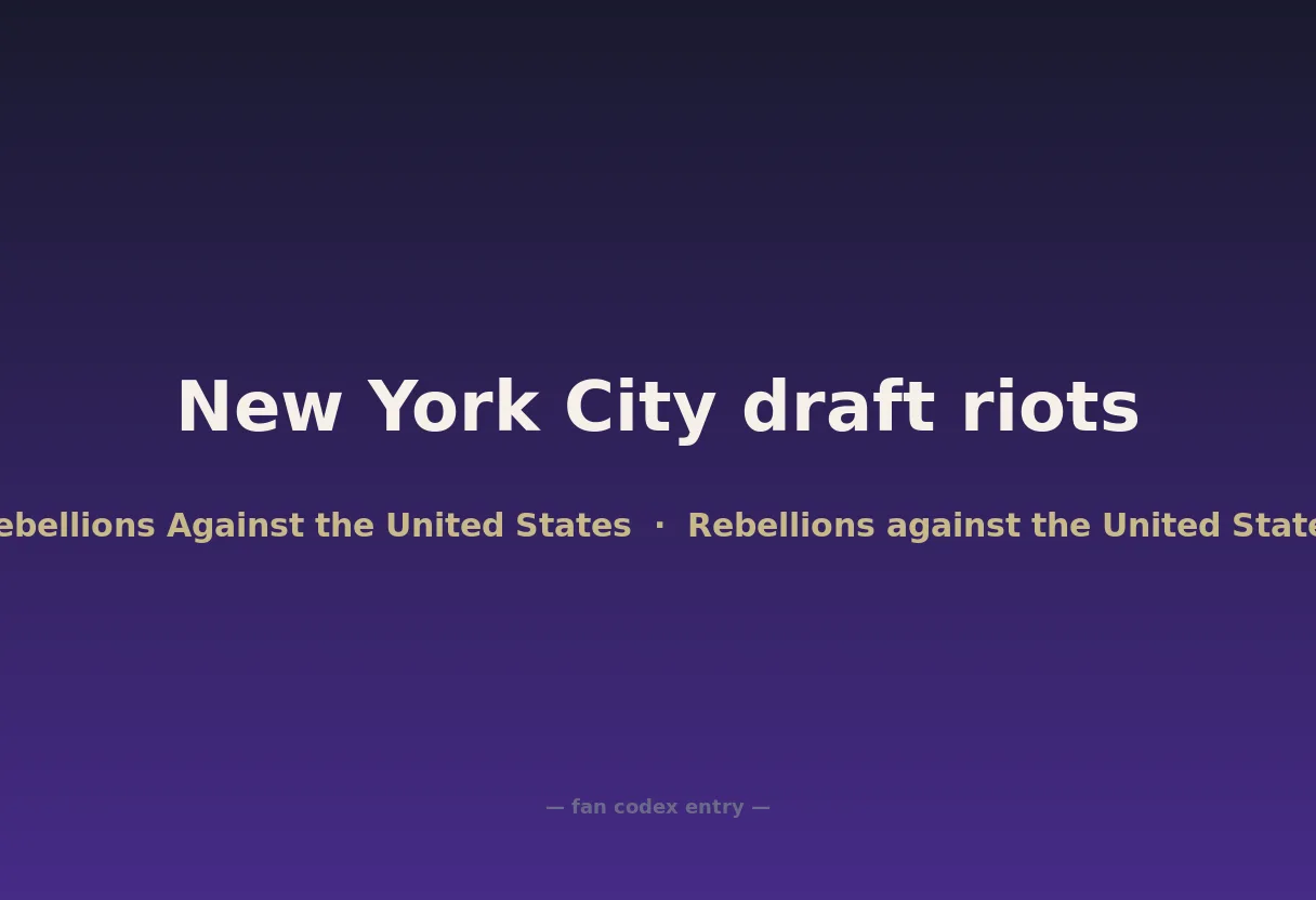 New York City draft riots