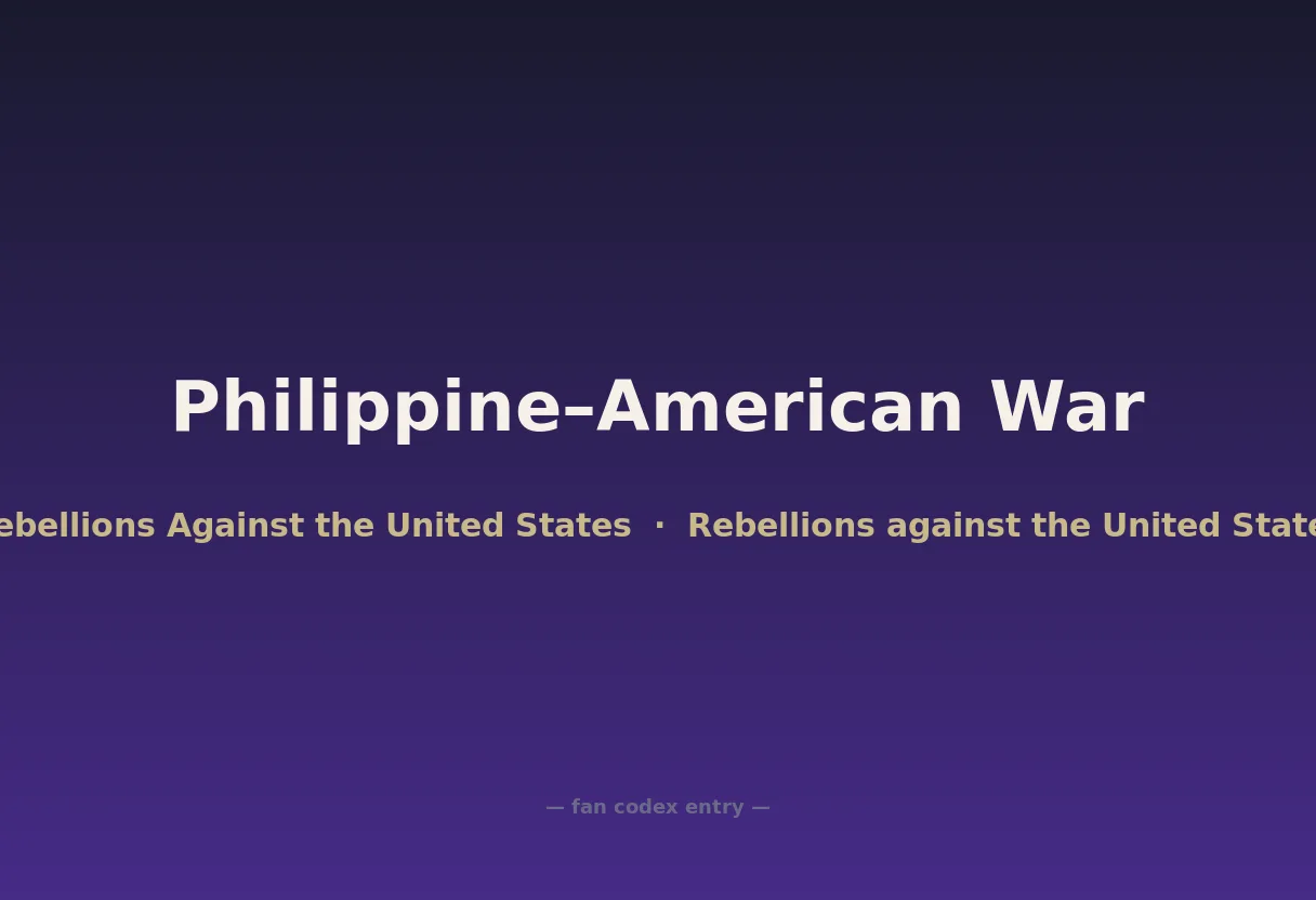 Philippine–American War