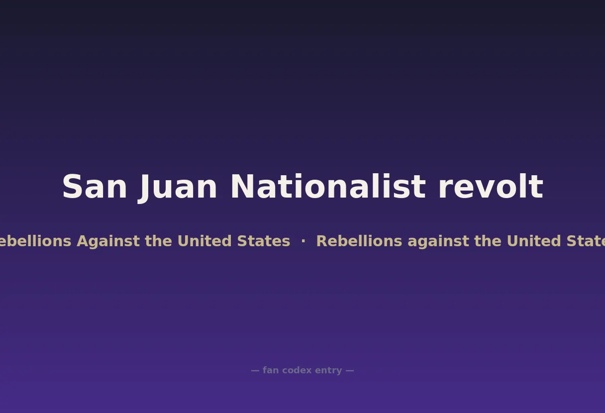 San Juan Nationalist revolt