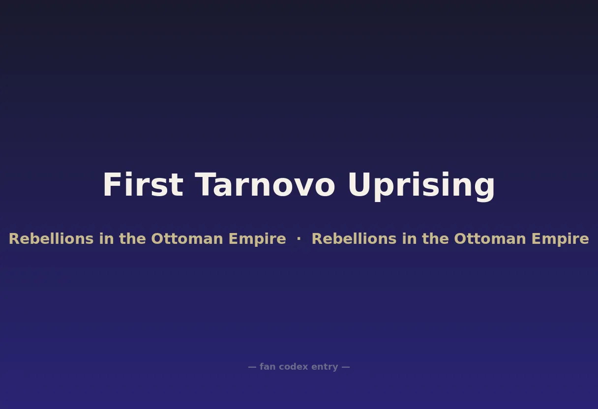 First Tarnovo Uprising