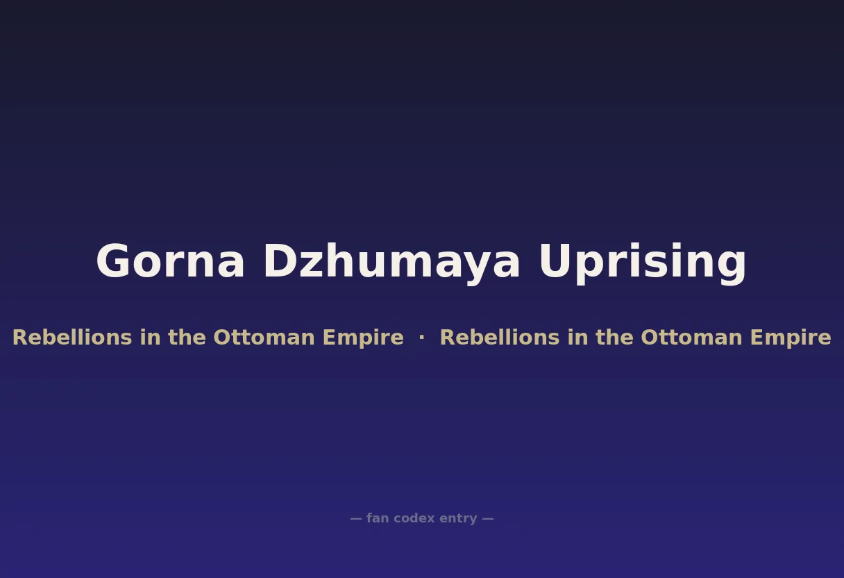 Gorna Dzhumaya Uprising
