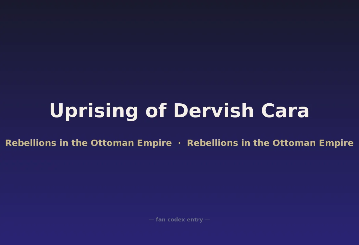 Uprising of Dervish Cara