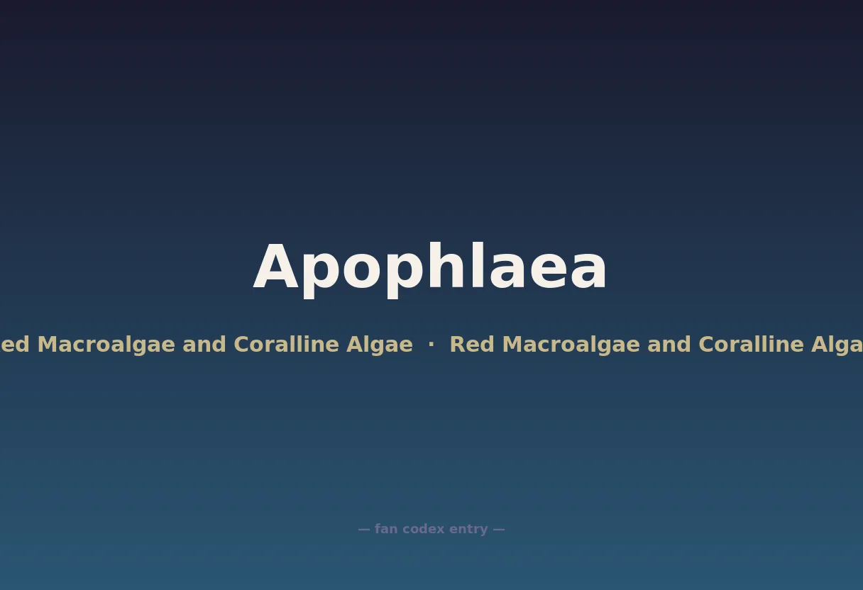 Apophlaea