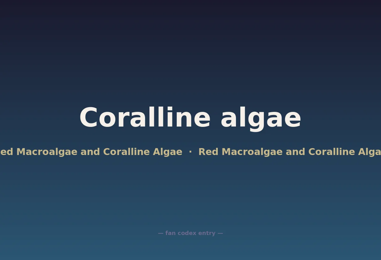 Coralline algae