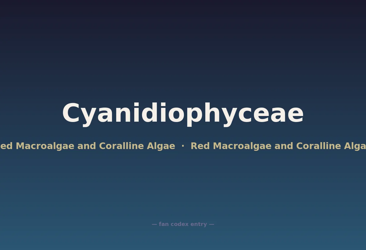 Cyanidiophyceae