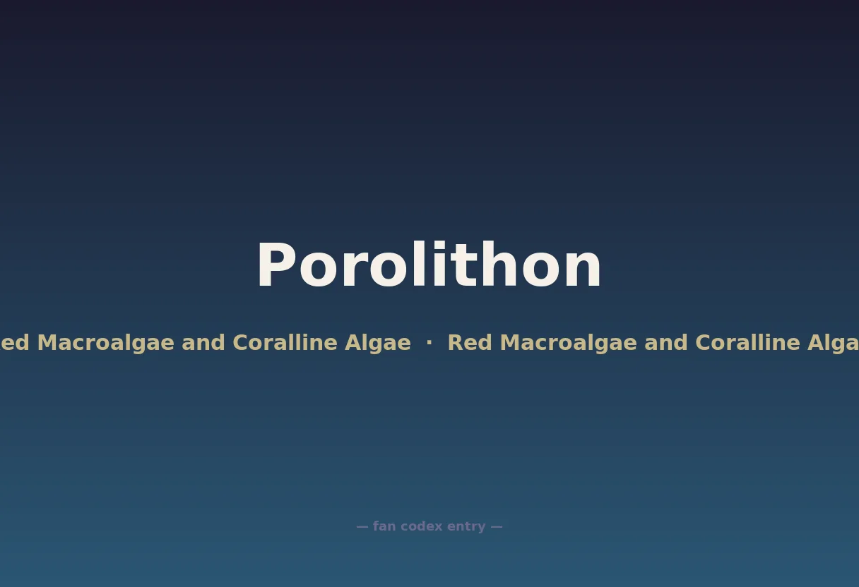 Porolithon