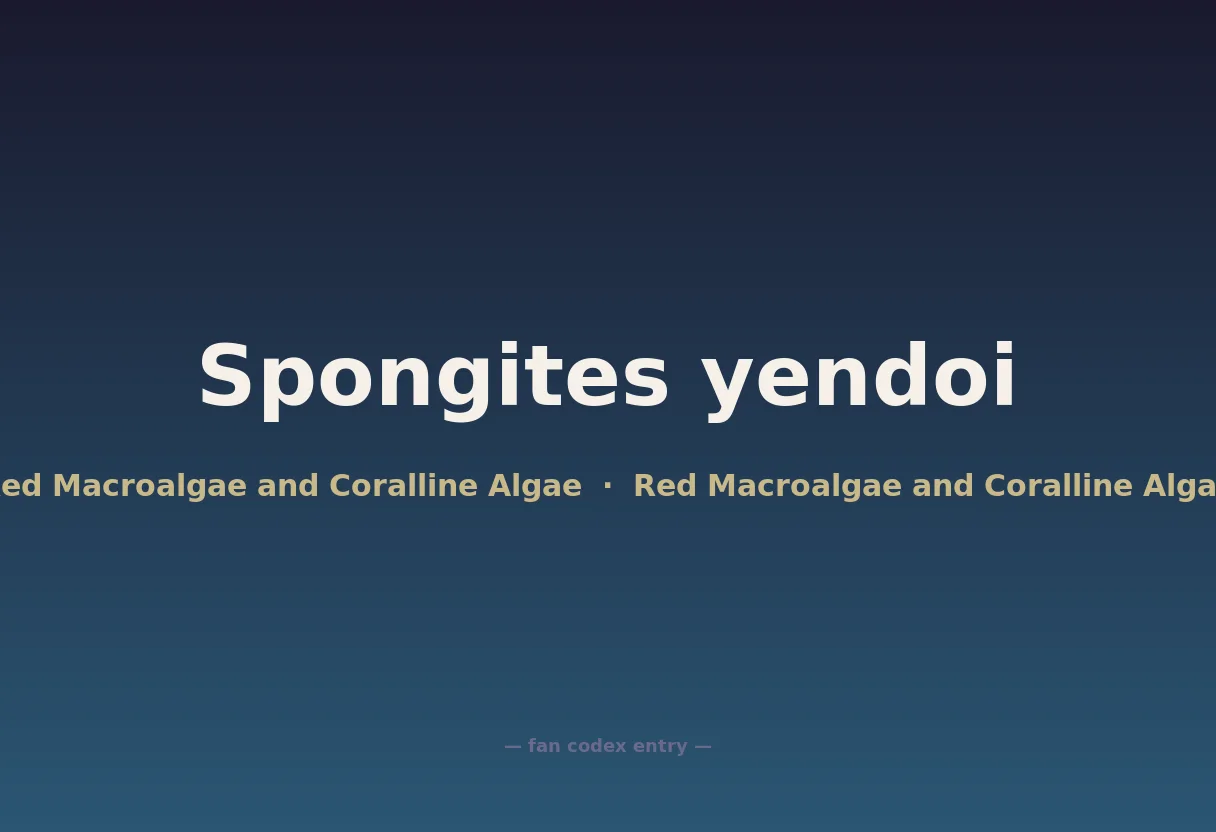 Spongites yendoi