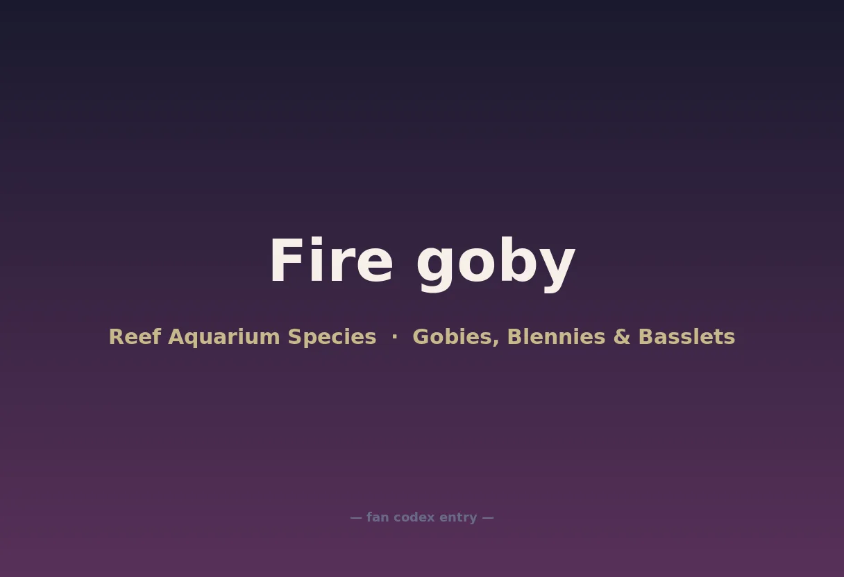 Fire goby